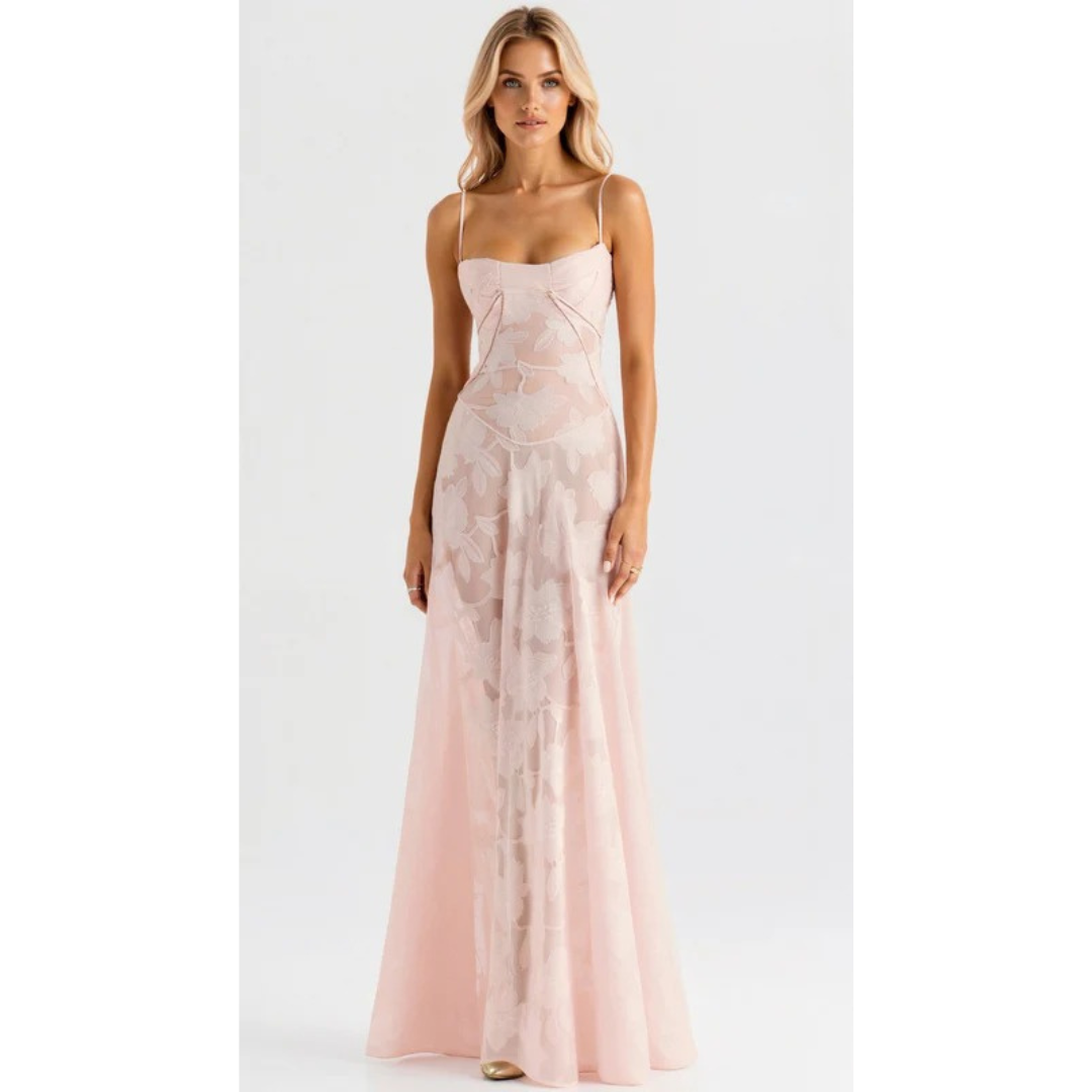 Brigitte | Damen Maxi Kleid Für Hochzeitsgast Im Slip Stil