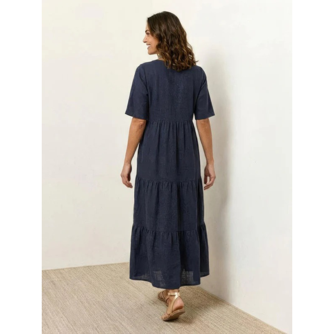 Brooklyn | Damen Leichtes Boho Sommerkleid Maxi Stufen