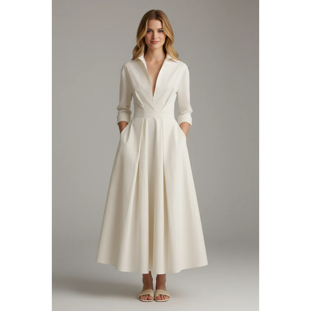 Camilla | Damen Midikleid Für Sommer Und Strand