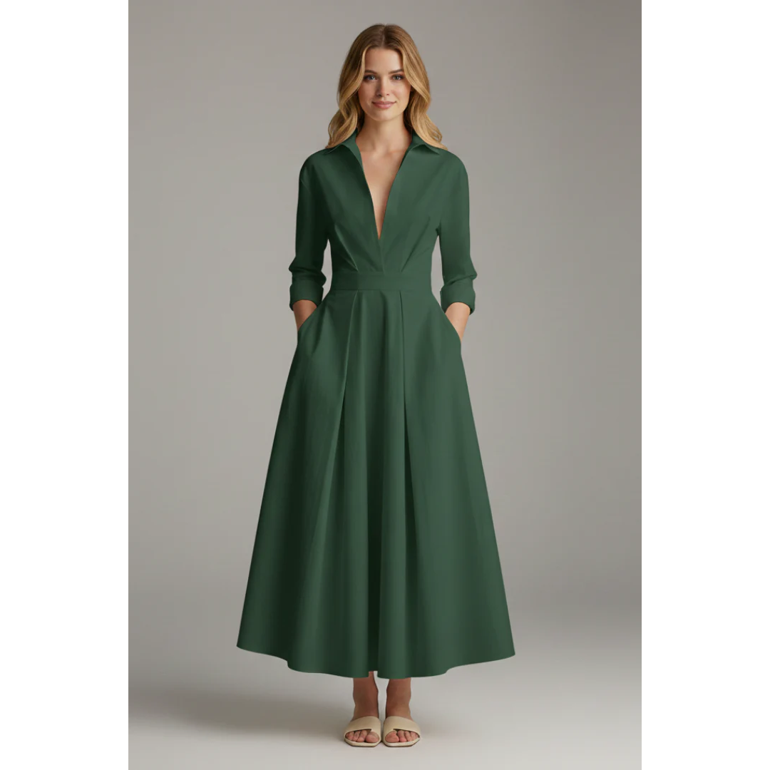 Camilla | Damen Midikleid Für Sommer Und Strand