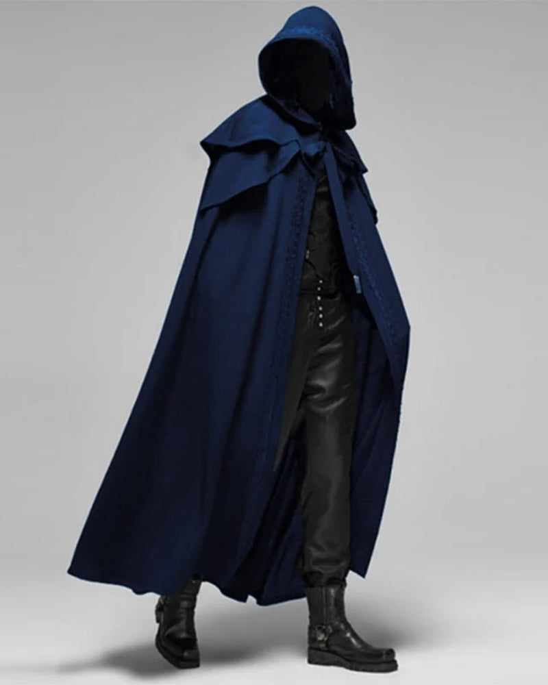 Cape im Gothic-Stil – Offene Jacke mit Kapuze für Herbst und Winter