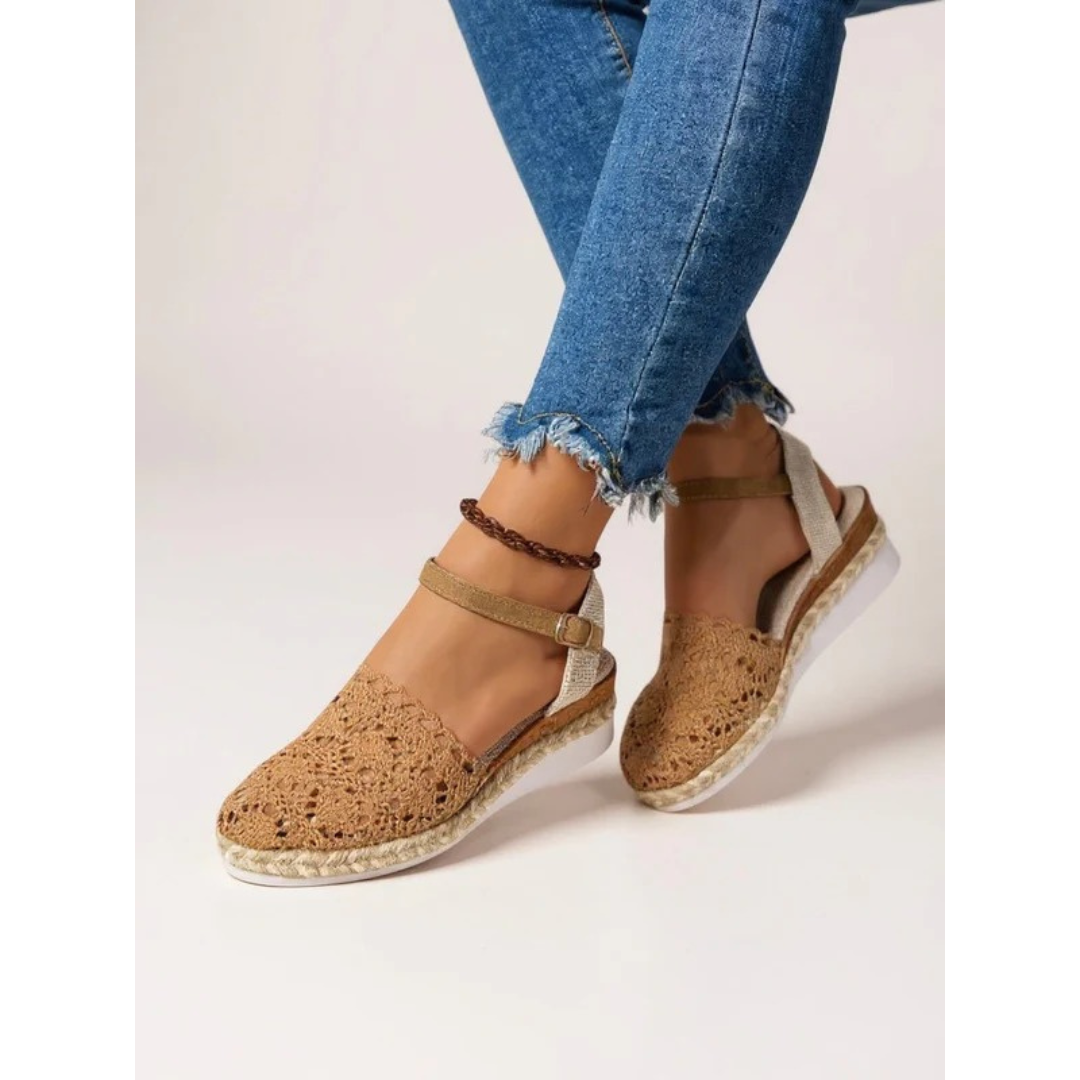 Chiara | Damen Elegant Sandalen Keilabsatz