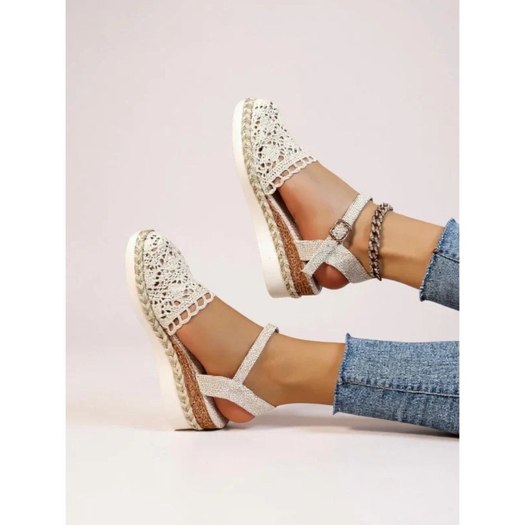 Chiara | Damen Elegant Sandalen Keilabsatz