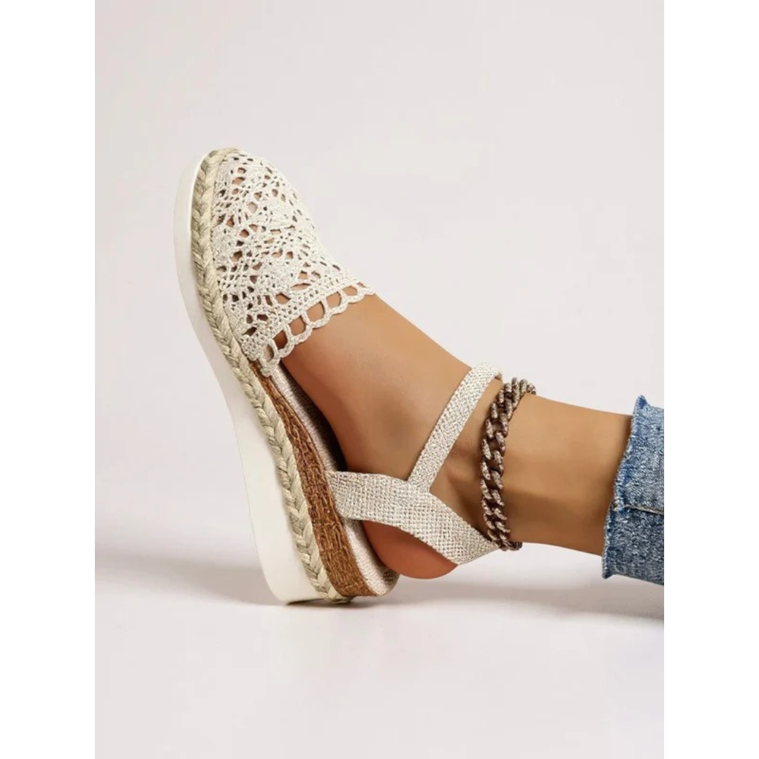 Chiara | Damen Elegant Sandalen Keilabsatz