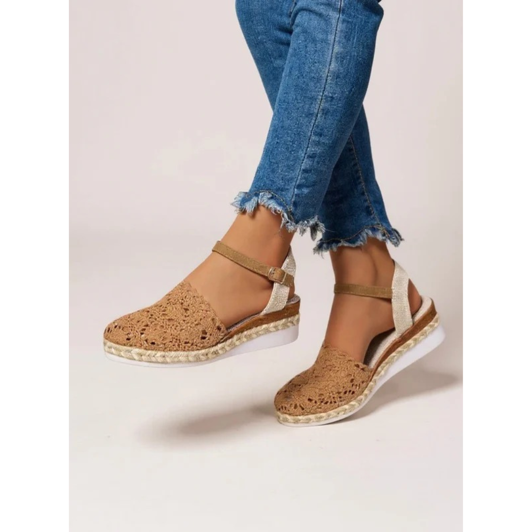 Chiara | Damen Elegant Sandalen Keilabsatz