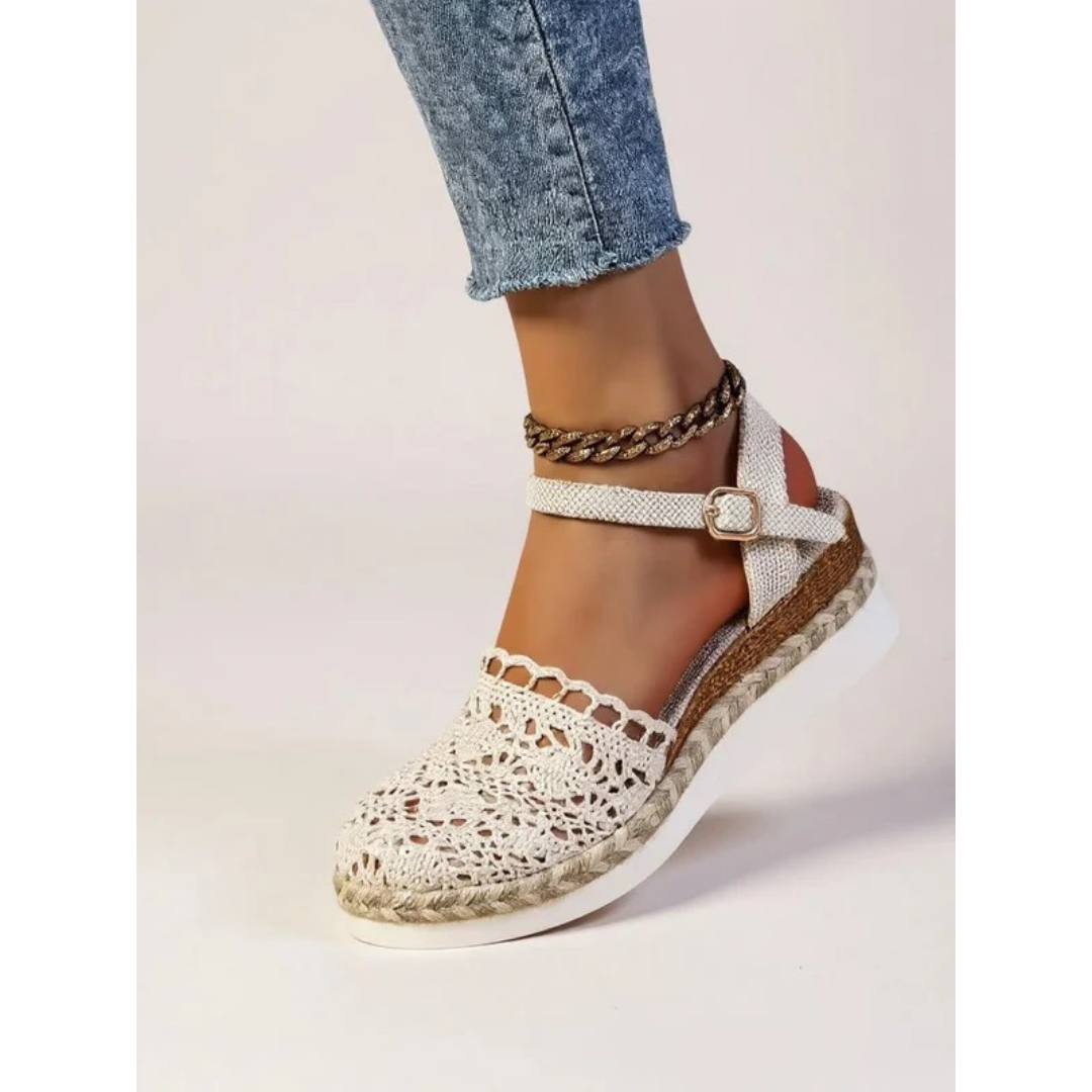 Chiara | Damen Elegant Sandalen Keilabsatz