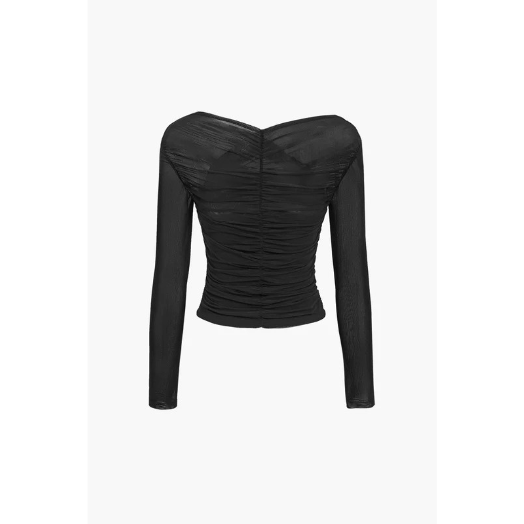 Christel | Damen Bluse Langarm Mit Rüschen