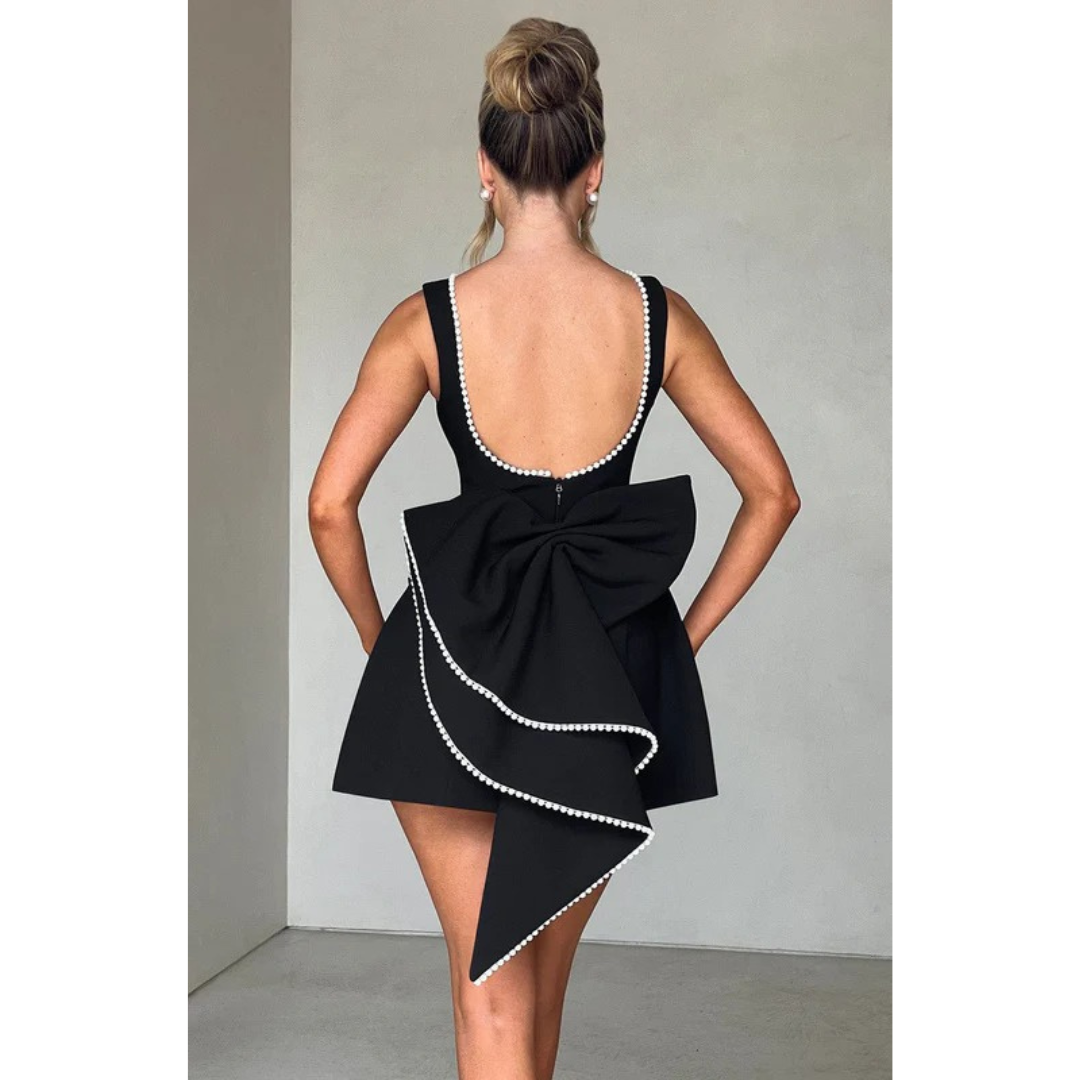Dagmar | Damen Mini Kleid Für Feier Mit Struktur Design