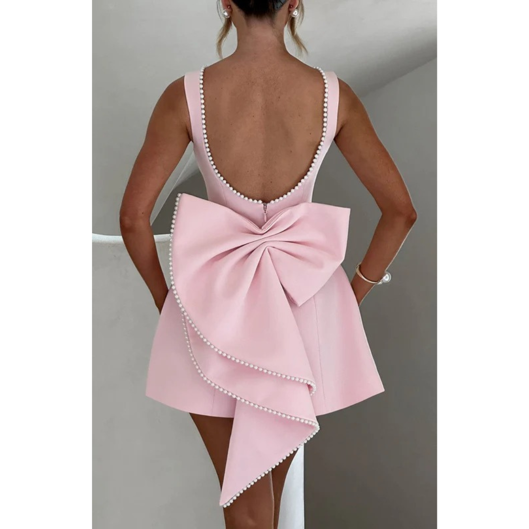Dagmar | Damen Mini Kleid Für Feier Mit Struktur Design