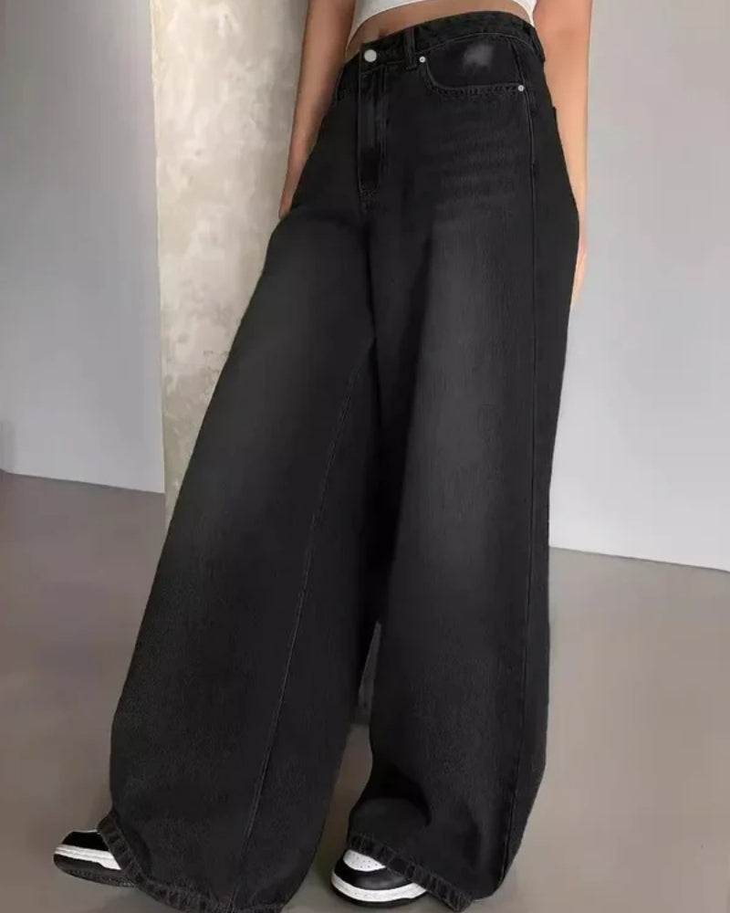 Damen Baggy Jeans mit moderner Weite – Lässiger Stil für Freizeit und Alltag