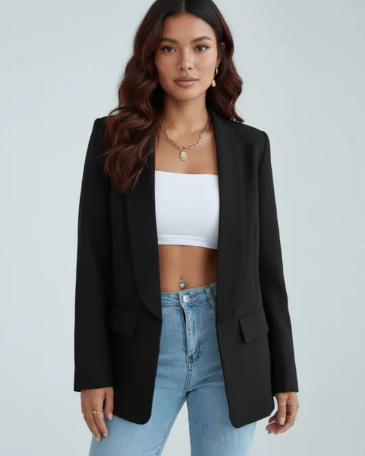 Damen Blazer – Klassischer taillierter Blazer mit Lapelkragen und vielseitigem Design