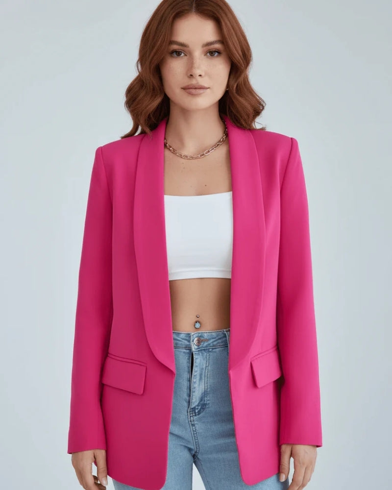 Damen Blazer – Klassischer taillierter Blazer mit Lapelkragen und vielseitigem Design