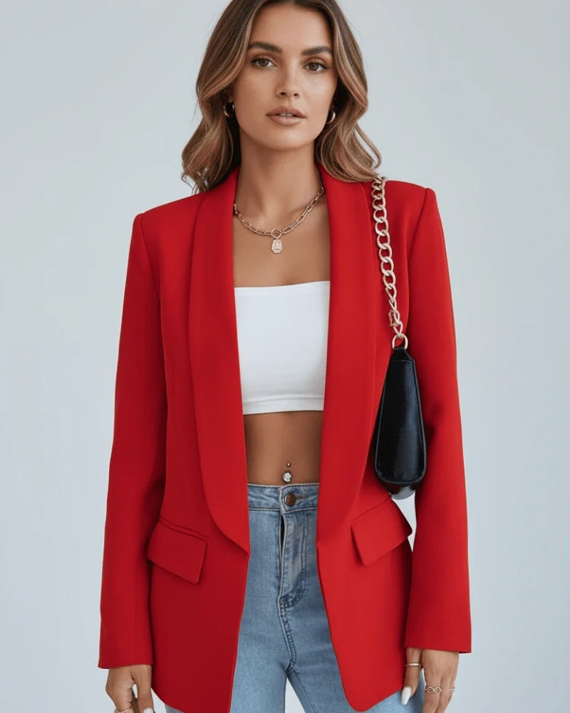Damen Blazer – Klassischer taillierter Blazer mit Lapelkragen und vielseitigem Design
