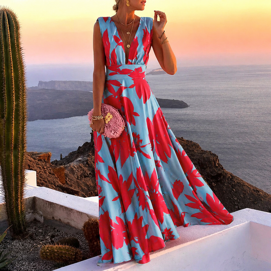 Damen Maxi Abendkleid | Elegantes Sommerkleid