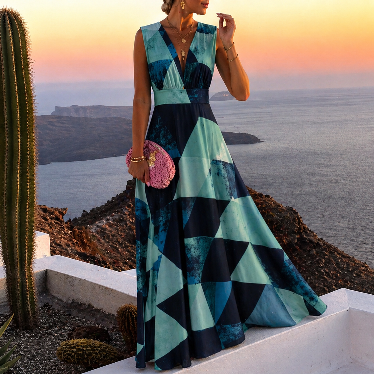 Damen Maxi Abendkleid | Elegantes Sommerkleid