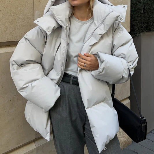 Damen-Puffer-Winterjacke – Warmer Steppmantel