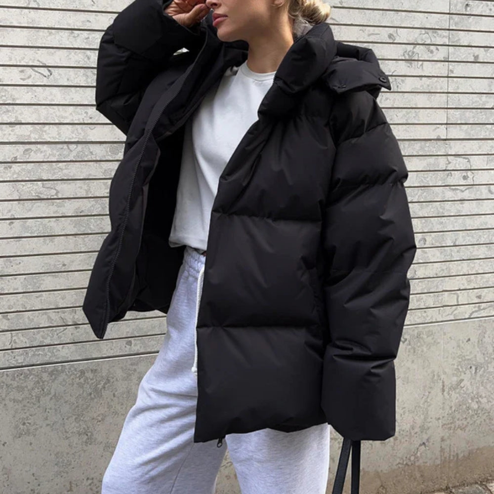 Damen-Puffer-Winterjacke – Warmer Steppmantel