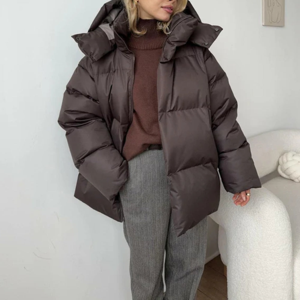 Damen-Puffer-Winterjacke – Warmer Steppmantel