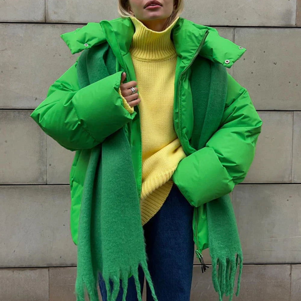 Damen-Puffer-Winterjacke – Warmer Steppmantel