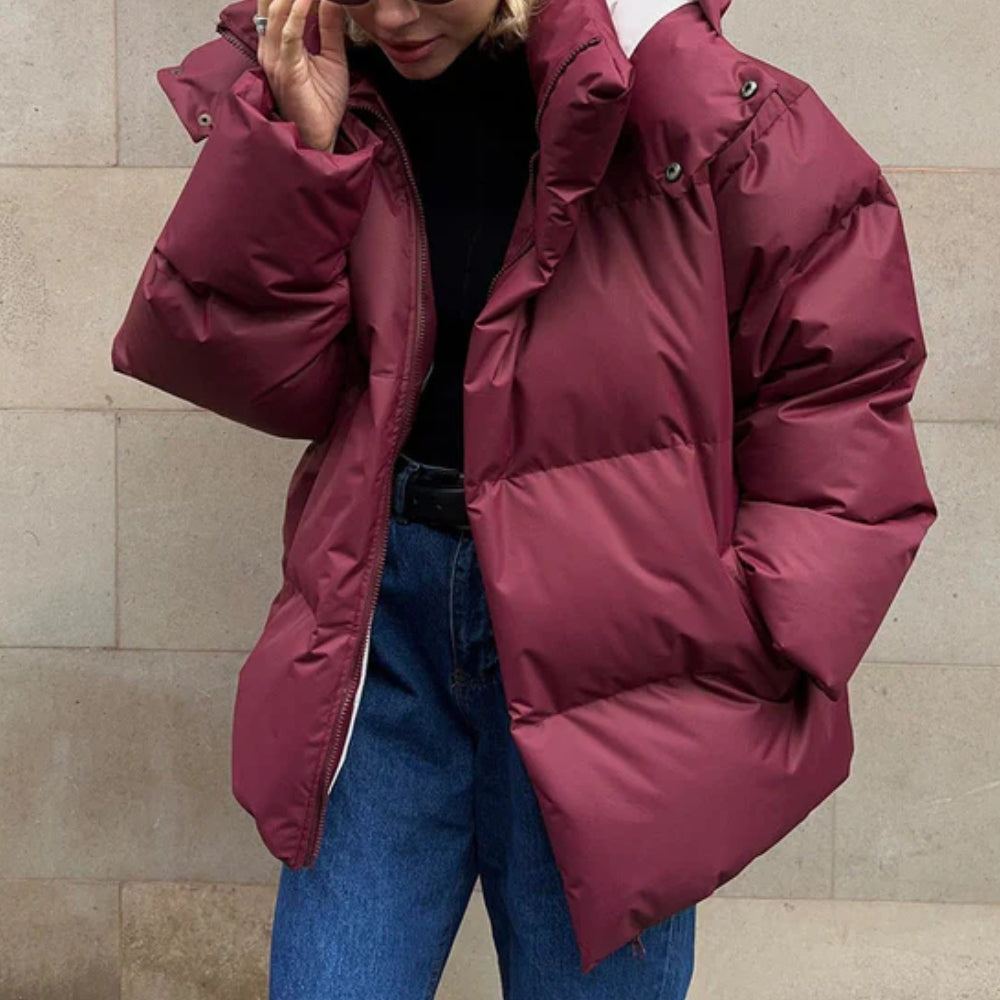 Damen-Puffer-Winterjacke – Warmer Steppmantel