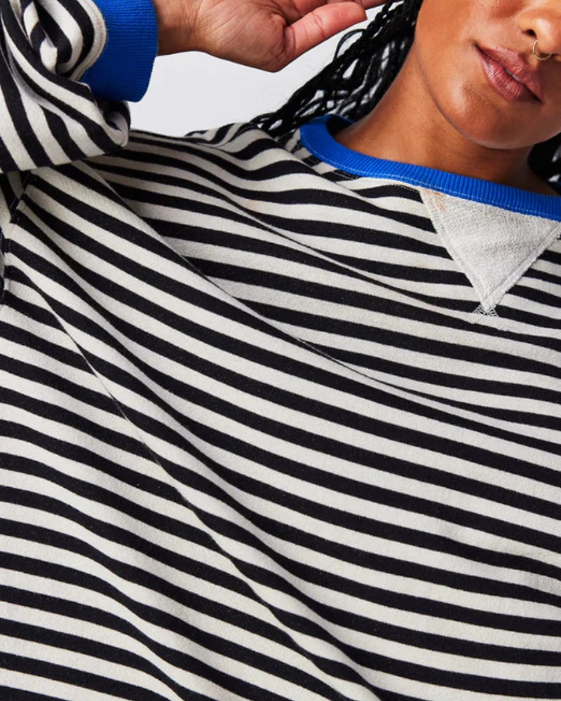 Damen Pullover in Übergröße – Modernes Streifendesign