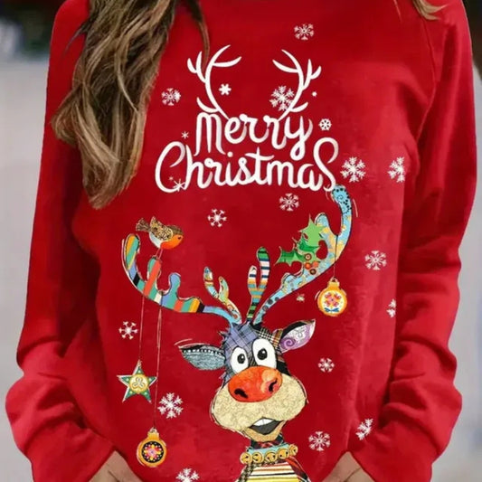 Damen Pullover mit Rundhalsausschnitt – Pullover mit Raglanärmeln
