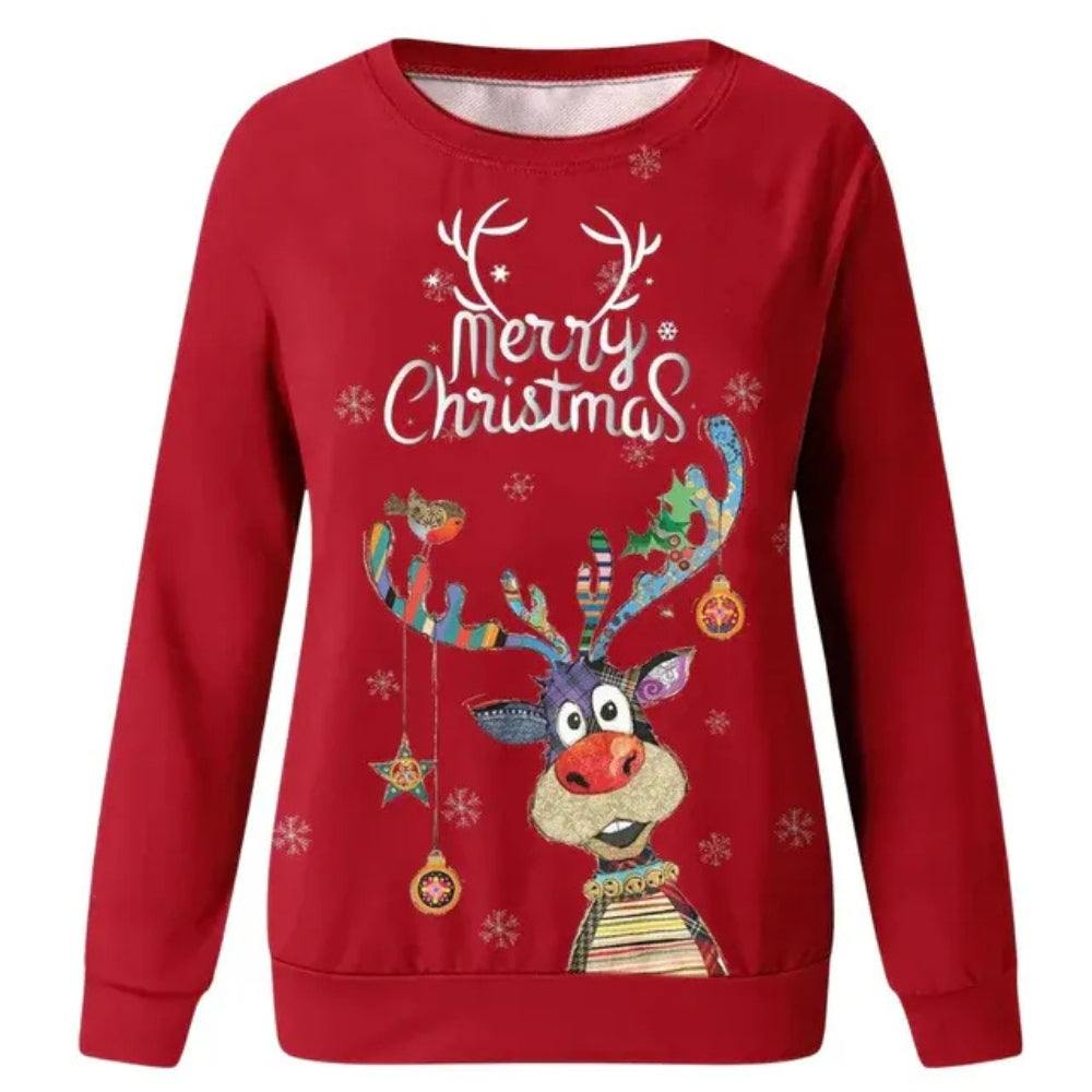 Damen Pullover mit Rundhalsausschnitt – Pullover mit Raglanärmeln