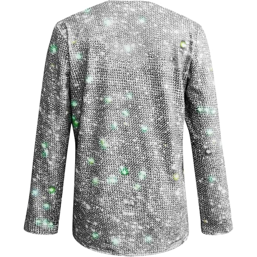 Damen-Pullover-Top - Vielseitiger V-Ausschnitt für die Abendgarderobe