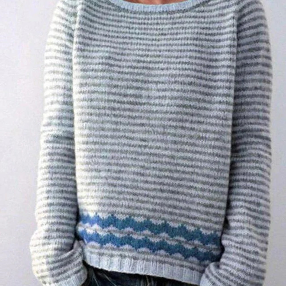 Damen Retro-Pullover – Warmer Pullover für Herbst und Winter