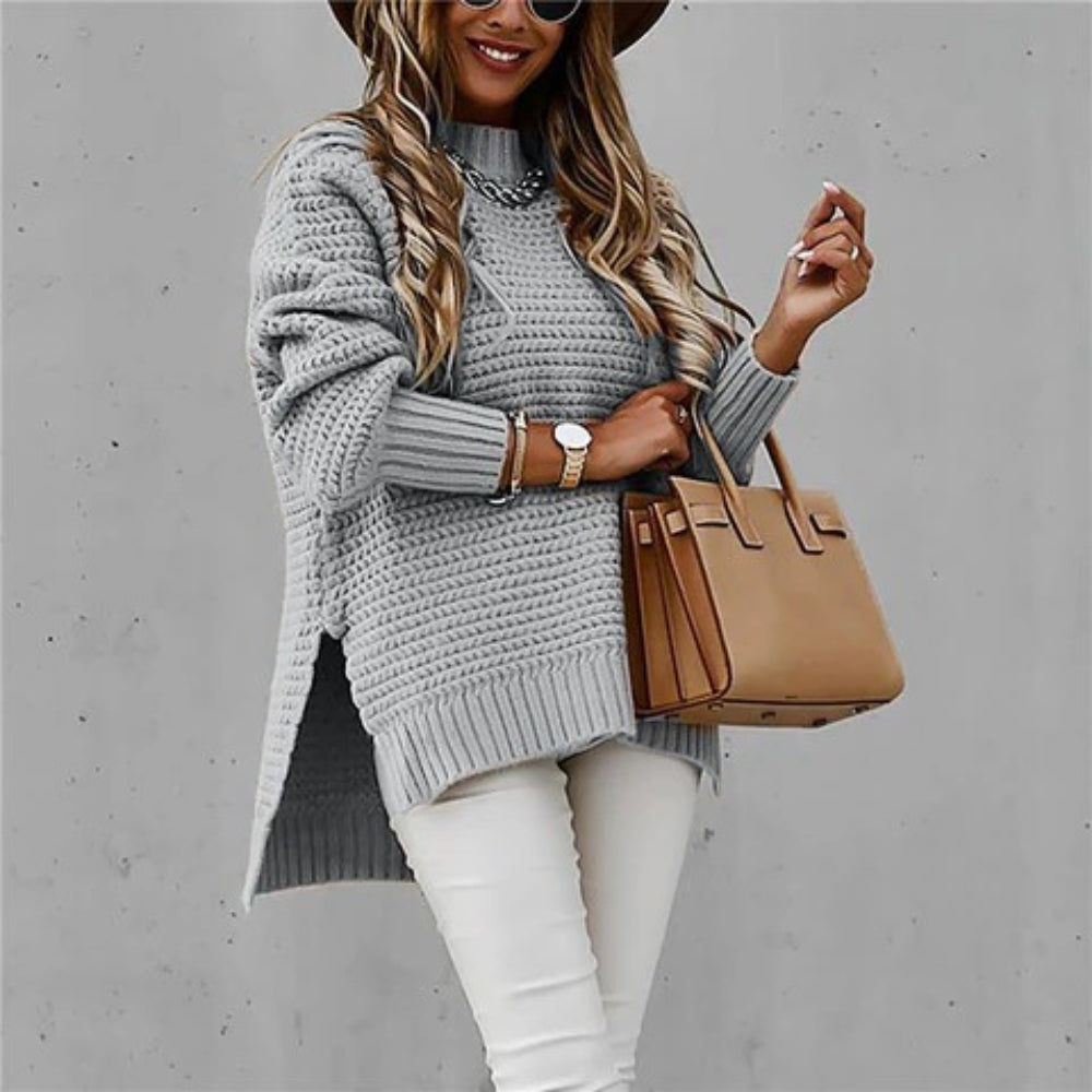 Damen-Rollkragenpullover - Lässiger Baggy-Style für Damen