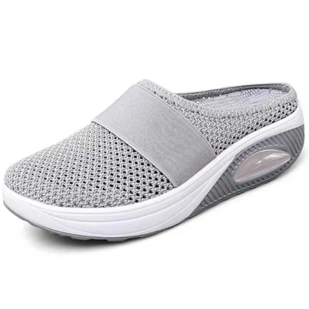 Damen Sandalen Bequem mit Luftpolster Sohle | Leichte Slip On Sandalen
