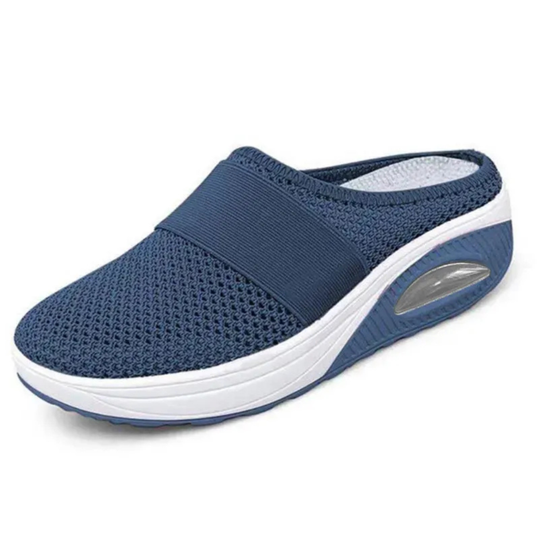 Damen Sandalen Bequem mit Luftpolster Sohle | Leichte Slip On Sandalen