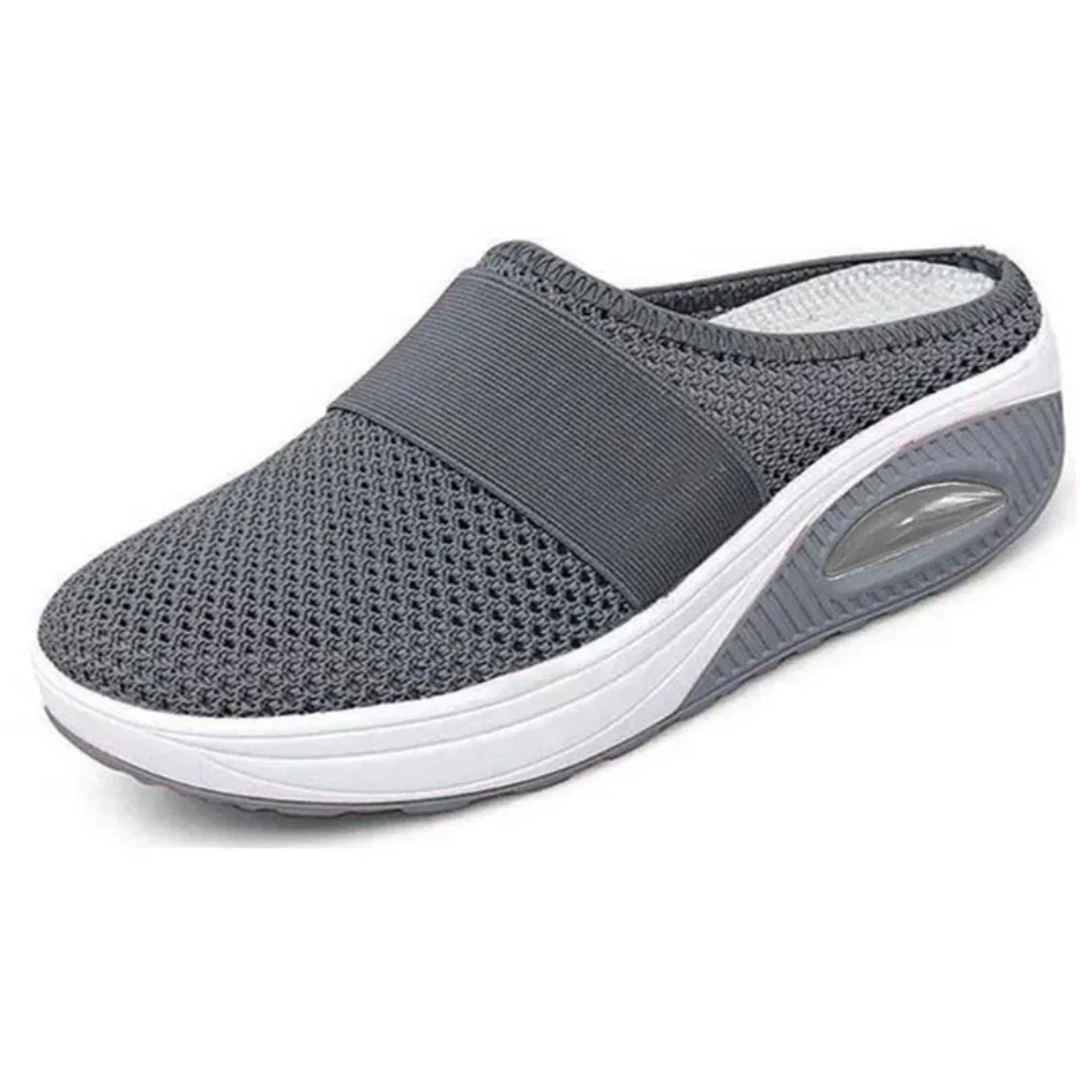 Damen Sandalen Bequem mit Luftpolster Sohle | Leichte Slip On Sandalen