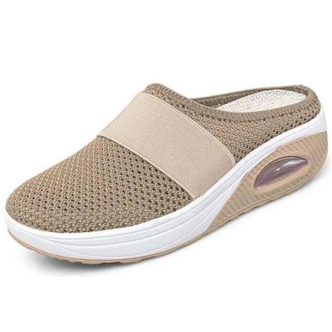 Damen Sandalen Bequem mit Luftpolster Sohle | Leichte Slip On Sandalen