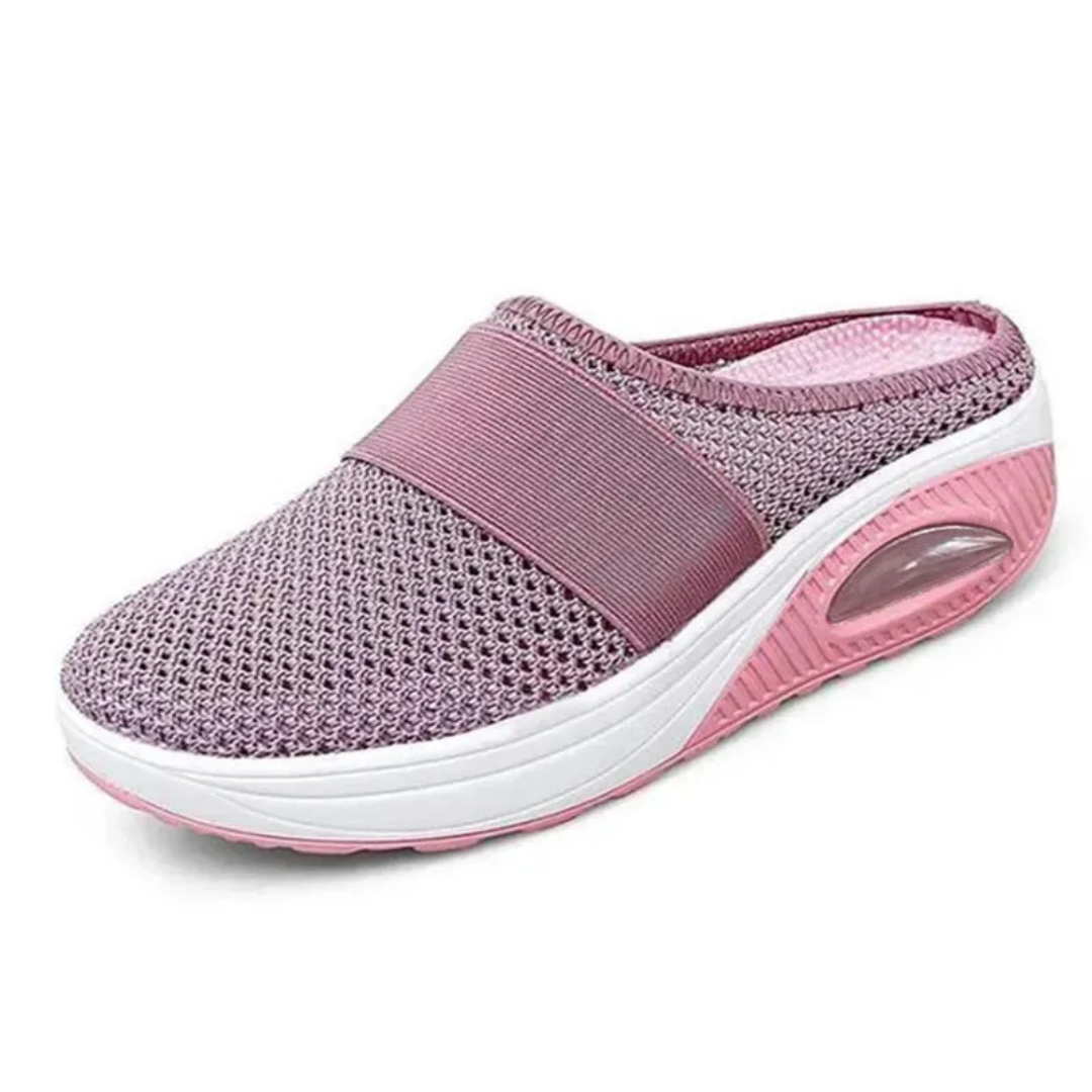 Damen Sandalen Bequem mit Luftpolster Sohle | Leichte Slip On Sandalen
