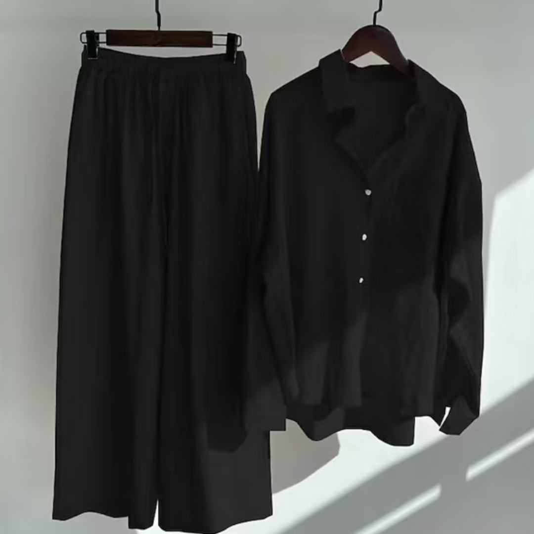 Damen Sommer Zweiteiler | Bluse und Hose Set