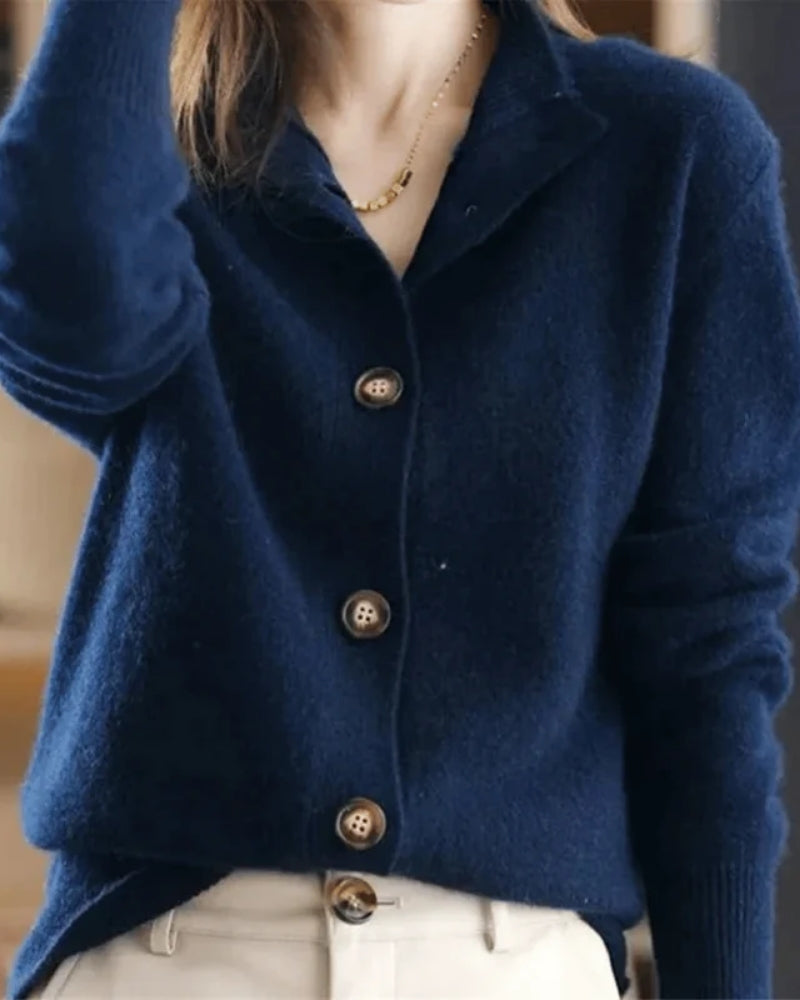 Damen Strickjacke - Langärmliges Oberteil mit Knöpfen