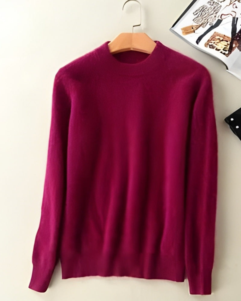 Damen Strickpullover 100% Mink Kaschmir – Zeitloser Pullover für Herbst und Winter