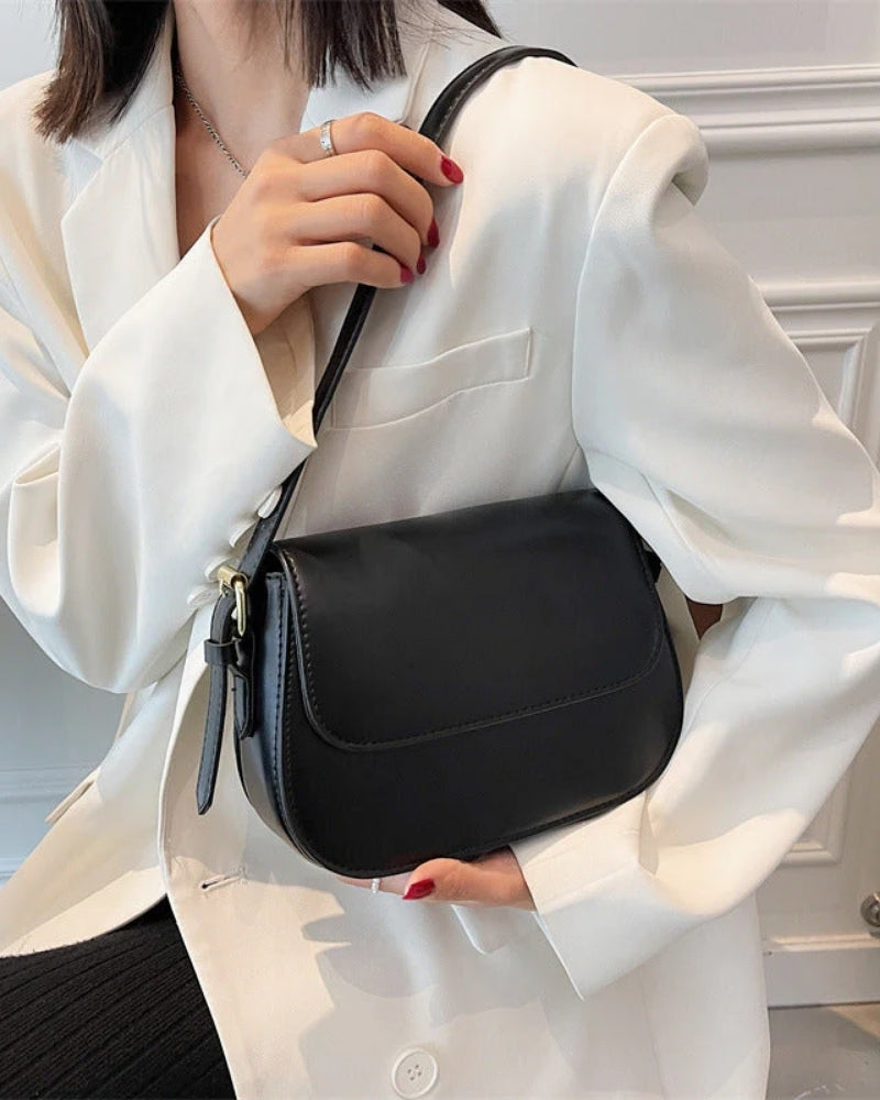 Damen-Umhängetasche - Minimalistisches Design mit verstellbarem Riemen