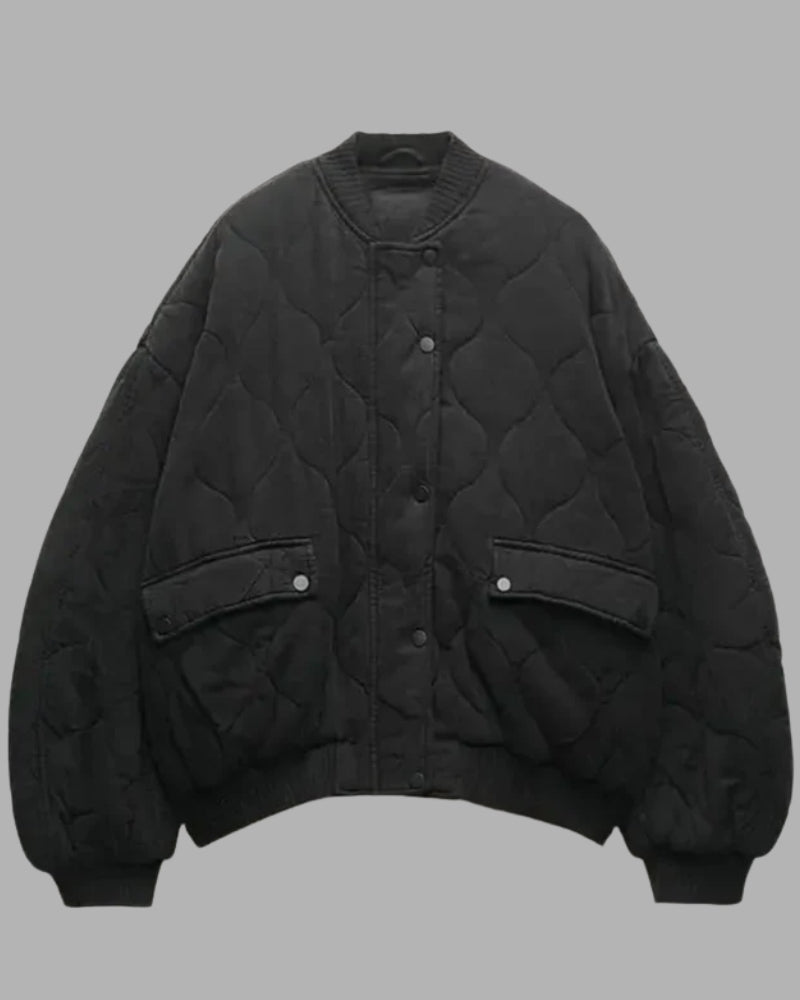 Damen Winter-Bomberjacke – Gestepptes Design mit entspannter Passform