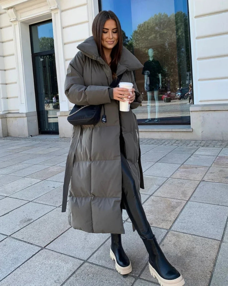 Damen Winterjacke lang – Stilvoller Mantel für kalte Tage