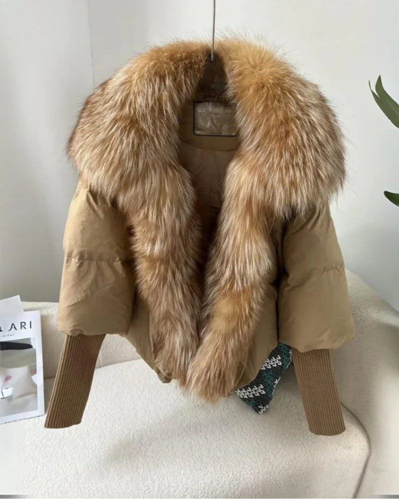 Damen-Winterjacke - Puffer-Stil mit Kragen