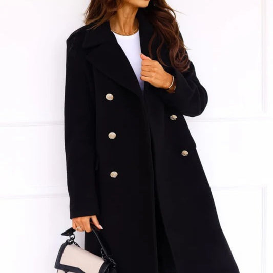 Damen-Winterjacke - Zweireihige Gestaltung mit bequemer Passform