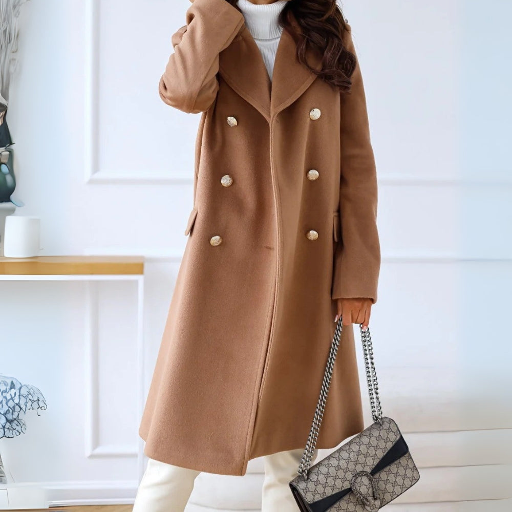 Damen-Winterjacke - Zweireihige Gestaltung mit bequemer Passform