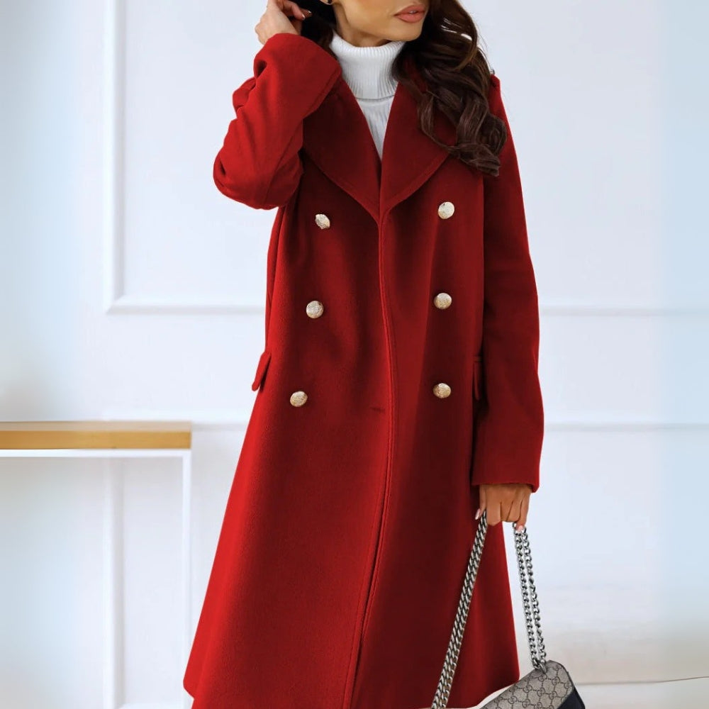 Damen-Winterjacke - Zweireihige Gestaltung mit bequemer Passform