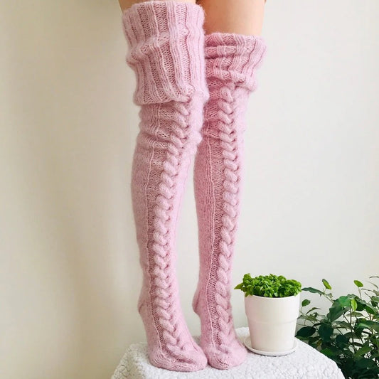 Damen Wintersocken – Weiche Thermosocken bis Zum Knie für Kalte Tage