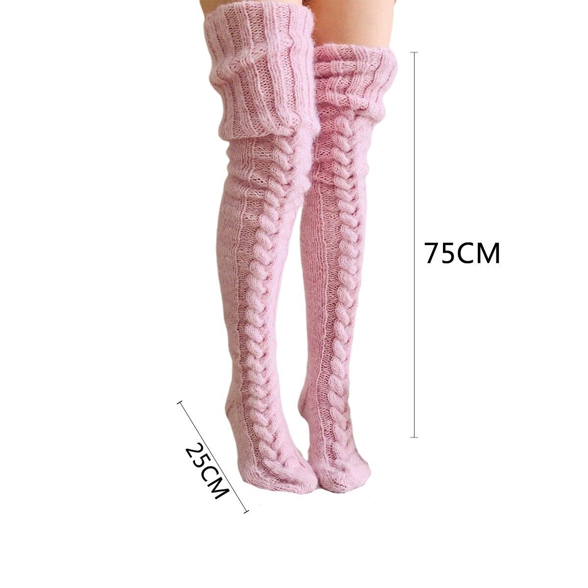 Damen Wintersocken – Weiche Thermosocken bis Zum Knie für Kalte Tage