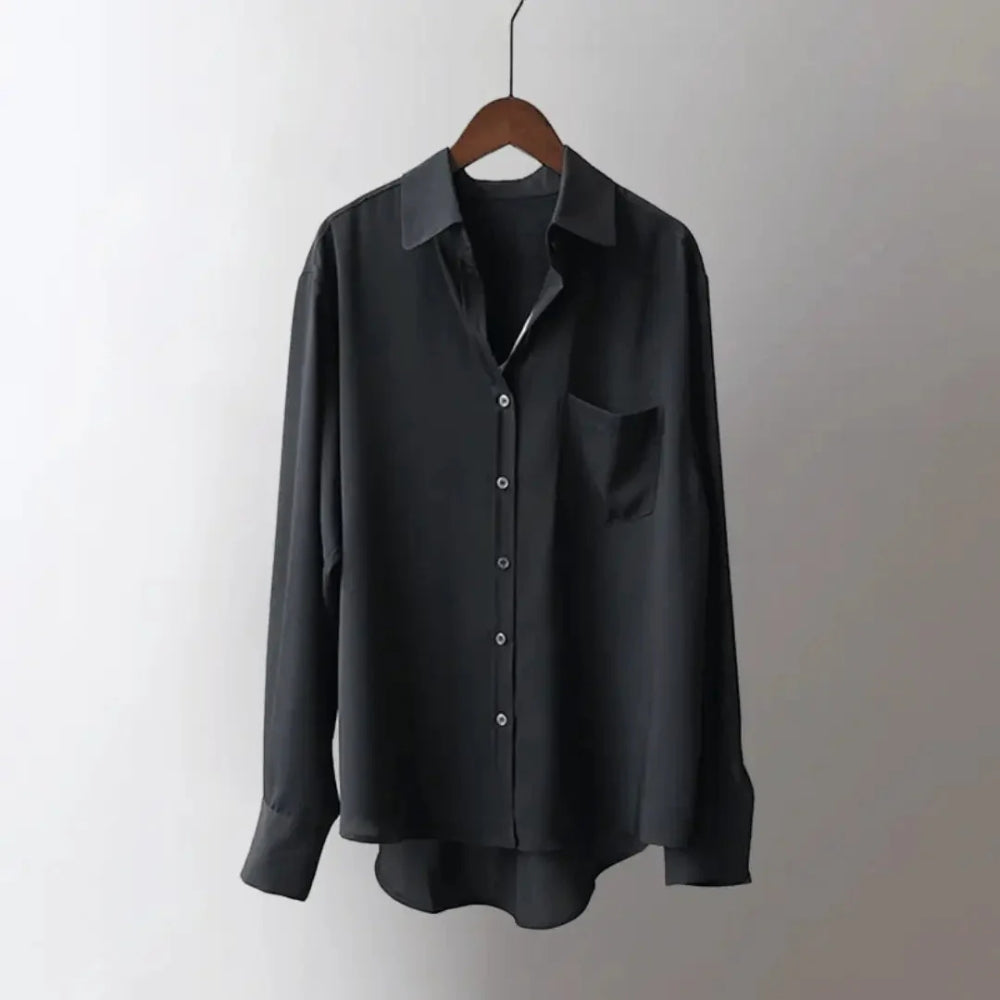 Damenbluse - Langärmeliges Top für Arbeit und besondere Anlässe