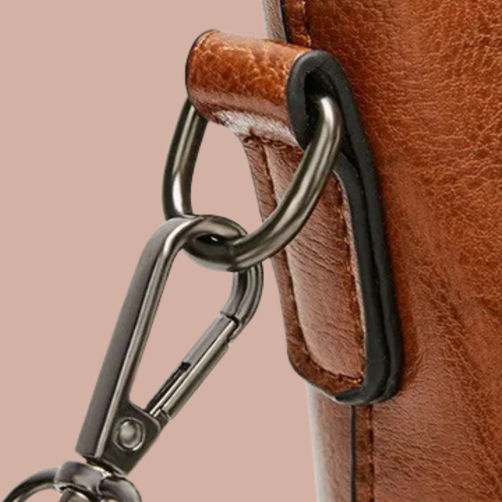 Damenhandtasche -Doppelgriff-Design mit abnehmbarem Riemen