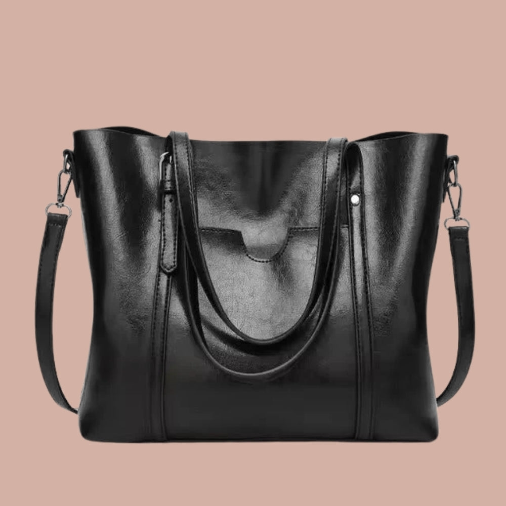 Damenhandtasche -Doppelgriff-Design mit abnehmbarem Riemen